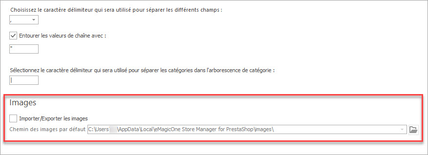 Exporter des Images de Catégorie PrestaShop