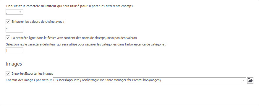 Importer des Images de Catégorie PrestaShop