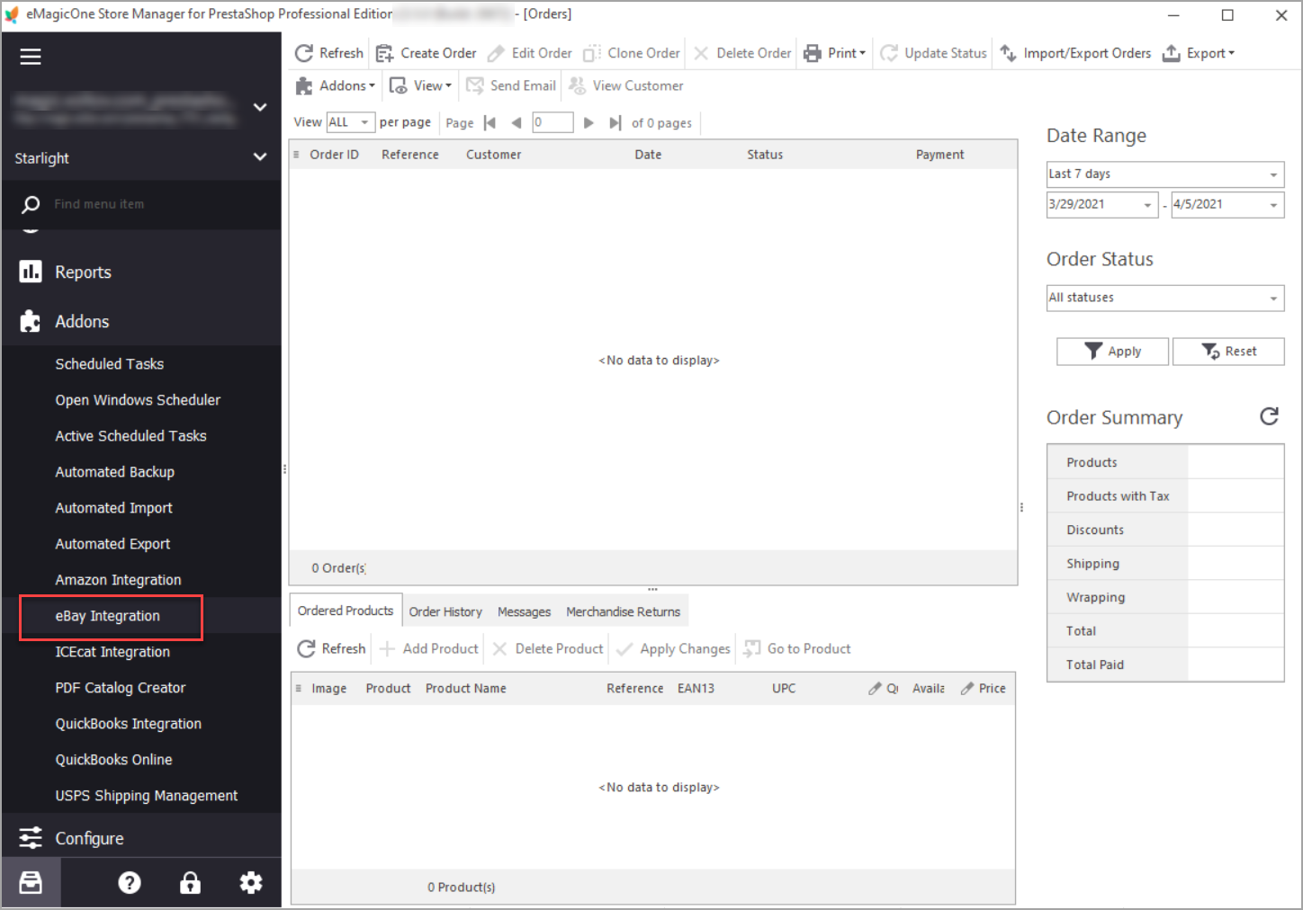 Launch eBay Integration Addon to Import Orders