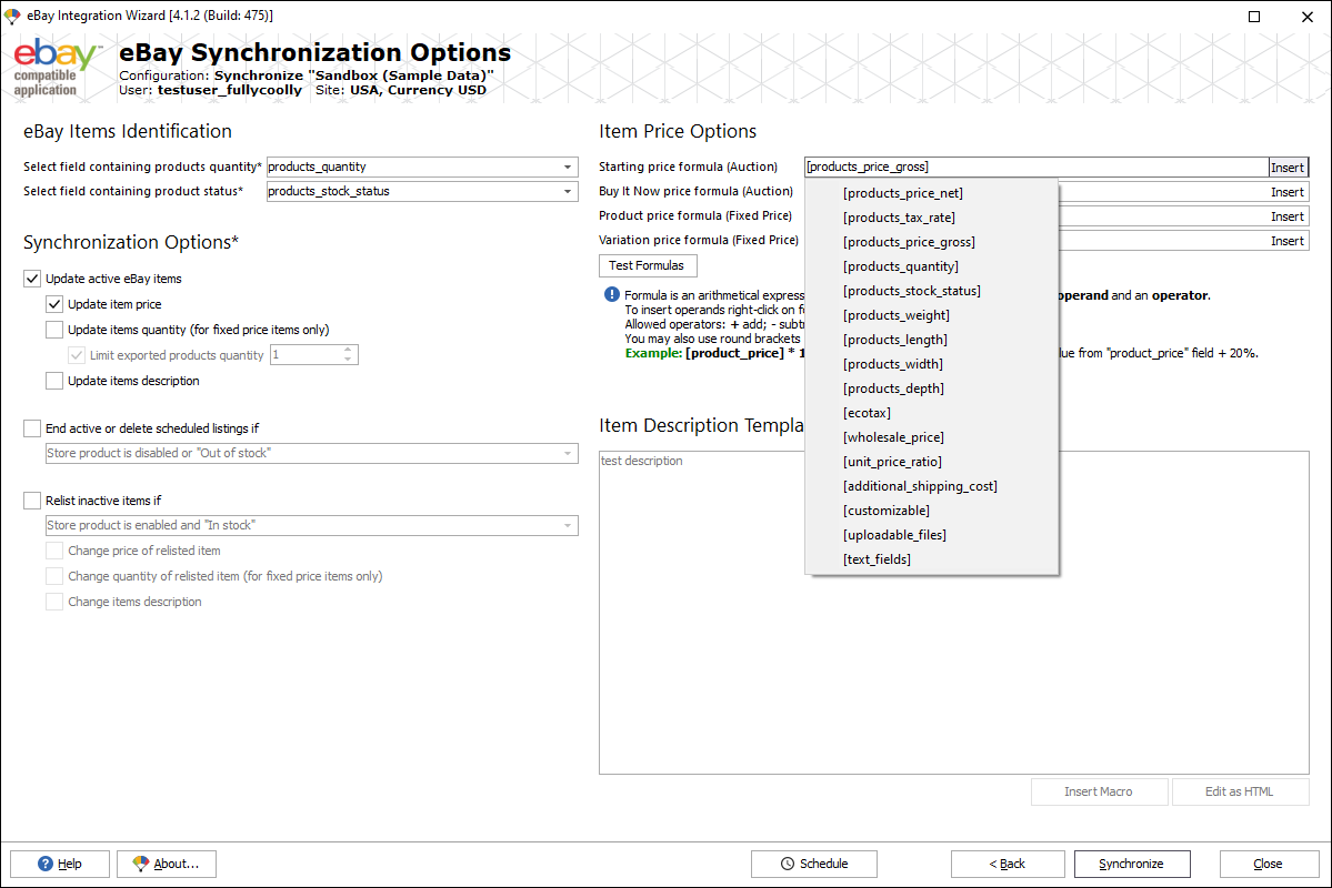 Adjust Auction Settings