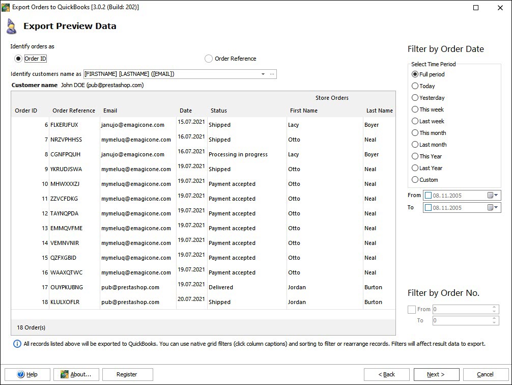 Export PrestaShop Orders from Store Manager to QuickBooks Export PrestaShop Orders from Store Manager to QuickBooks