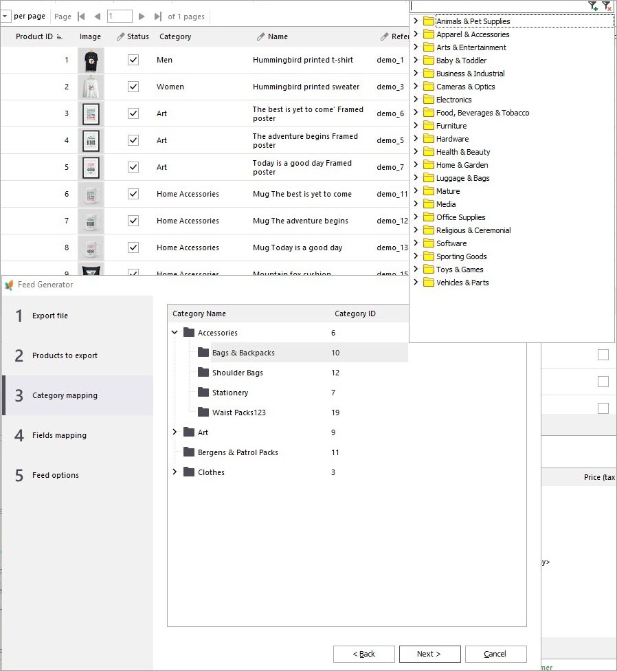 Assign Categories