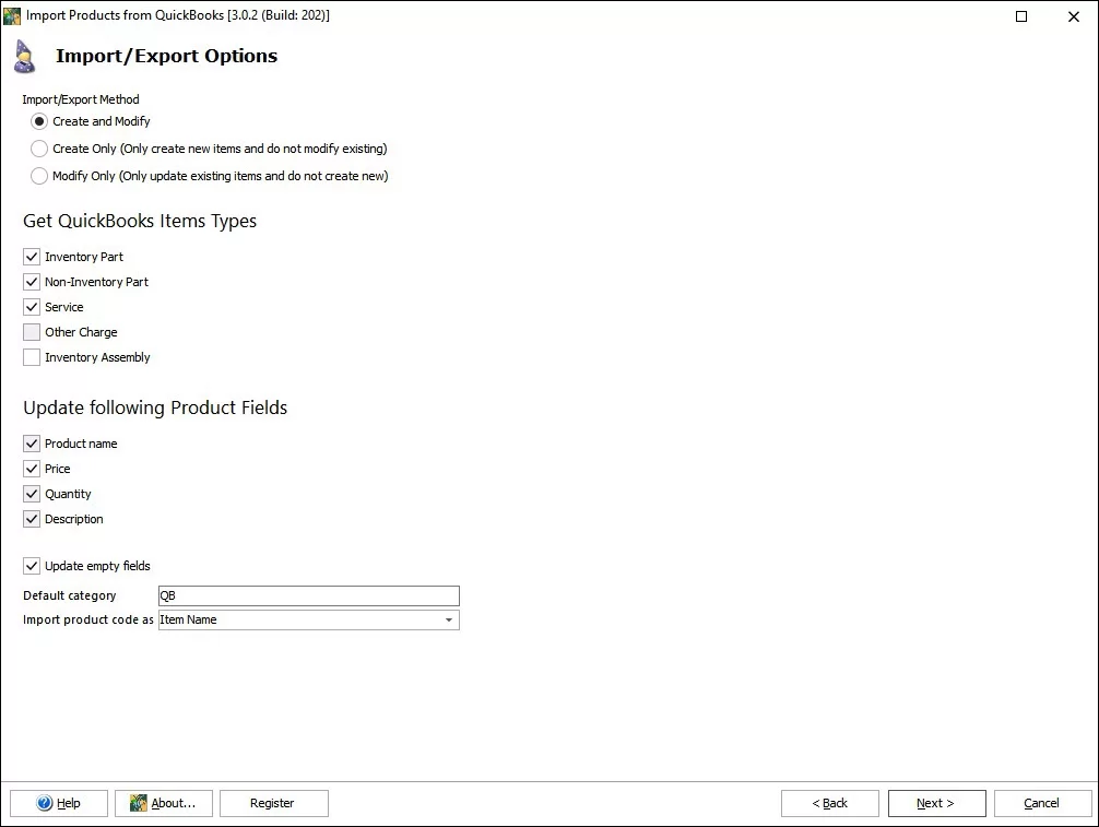 Import Products from QuickBooks to PrestaShop Import Products from QuickBooks to PrestaShop