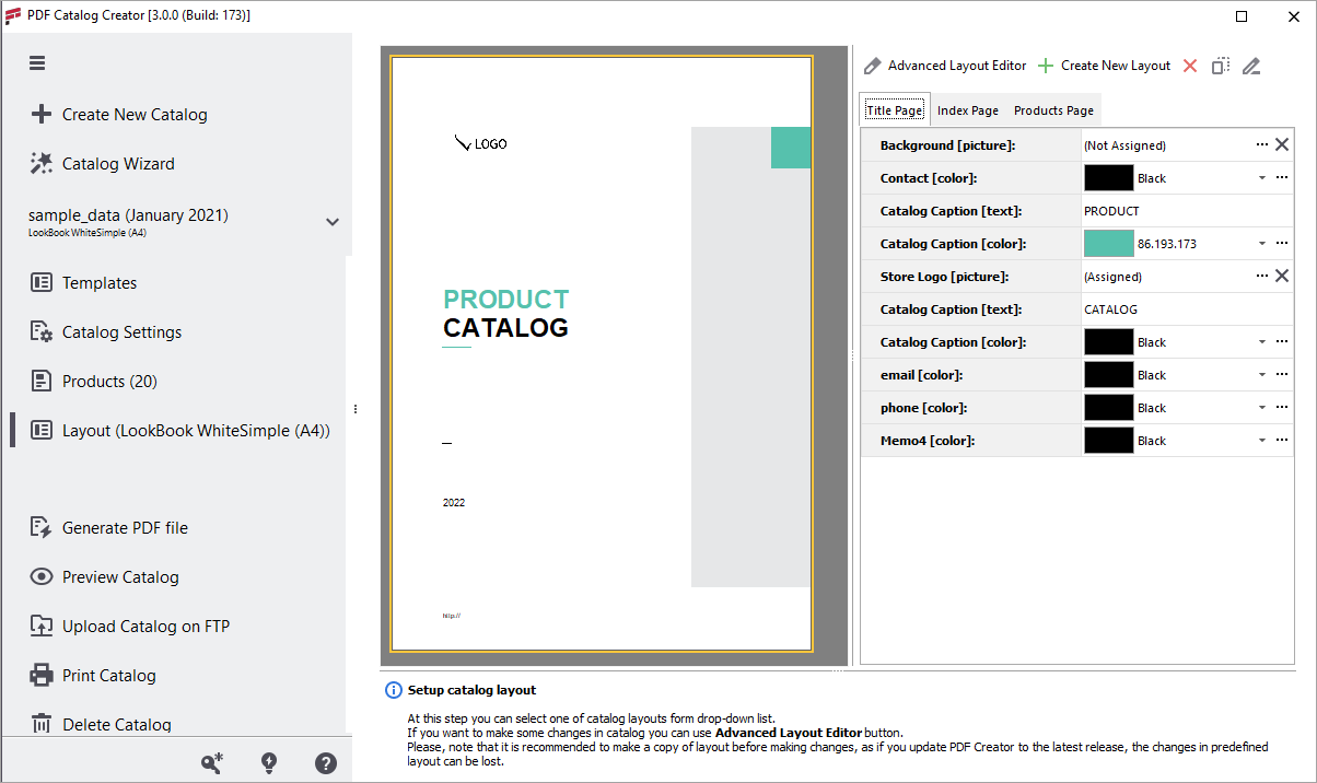PrestaShop PDF Catalog Layout Design