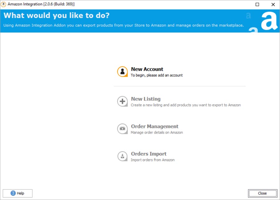 Amazon-Integration-Account-Creation