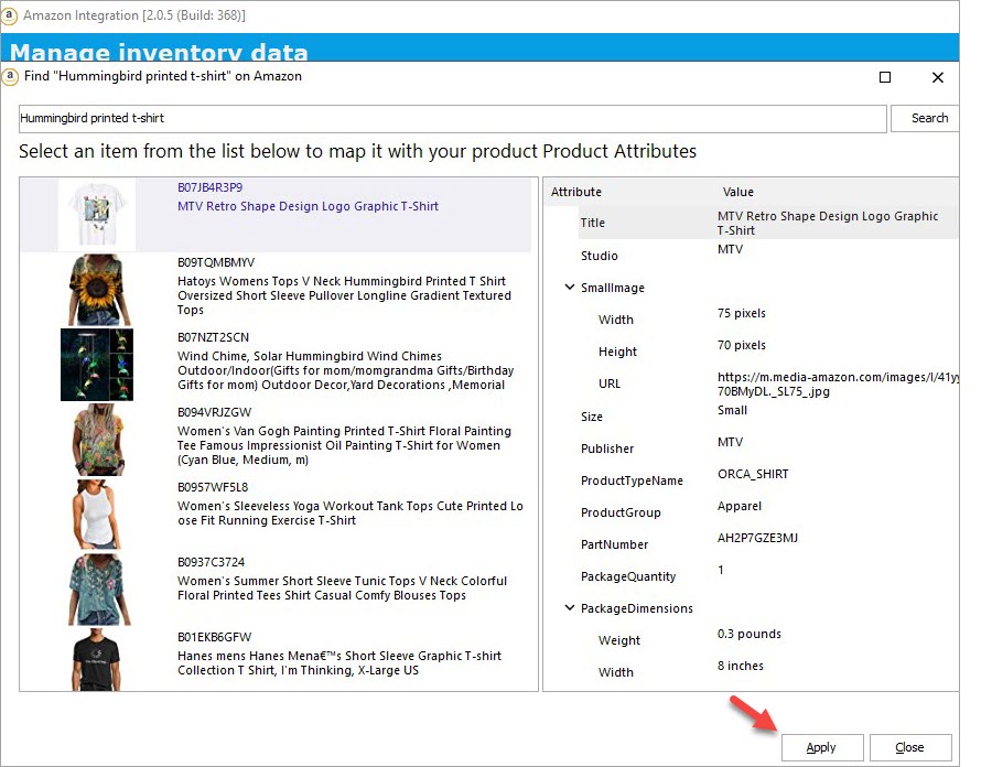 PrestaShop Amazon Integration New Listing Find on Amazon Product Amazon's catalog