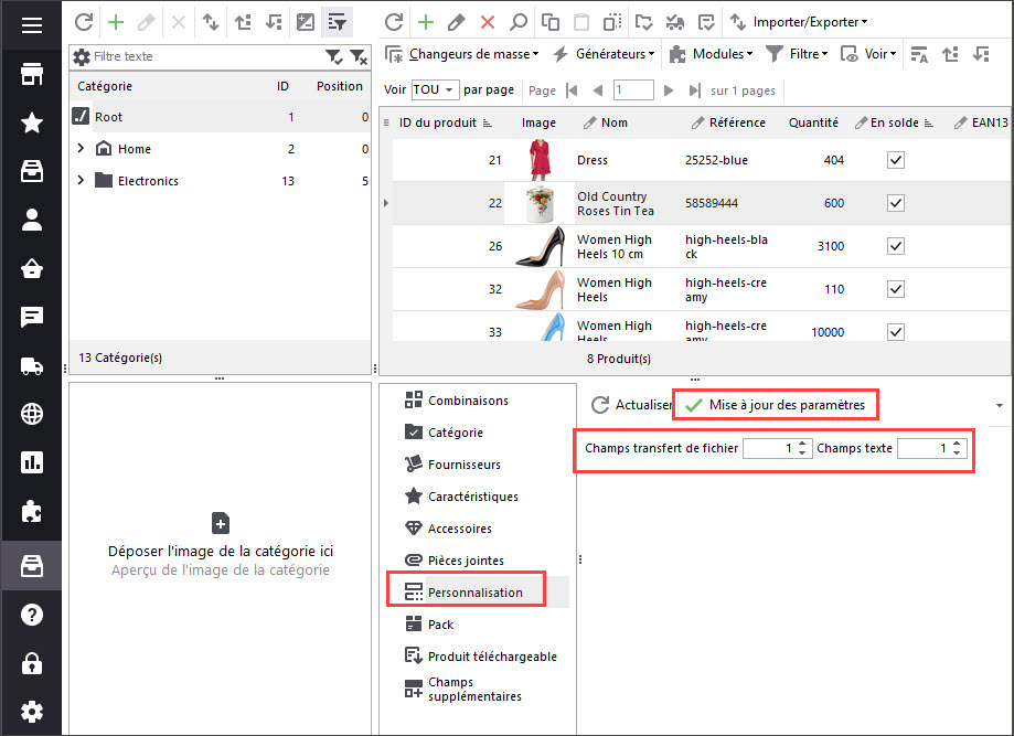 Add Additional Fields at PrestaShop Customization Tab in Store Manager