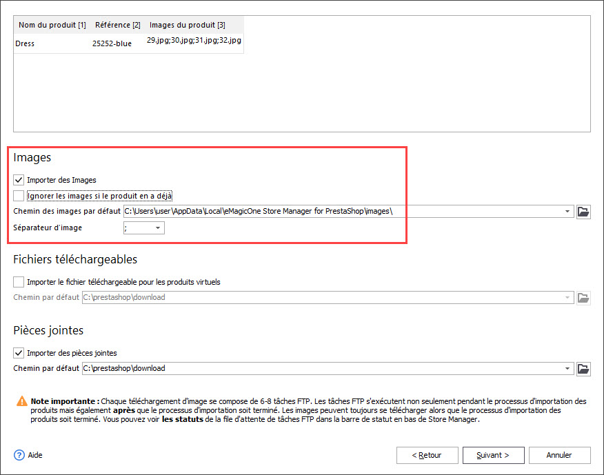 Enable Image Import Option and Set the Image Directory