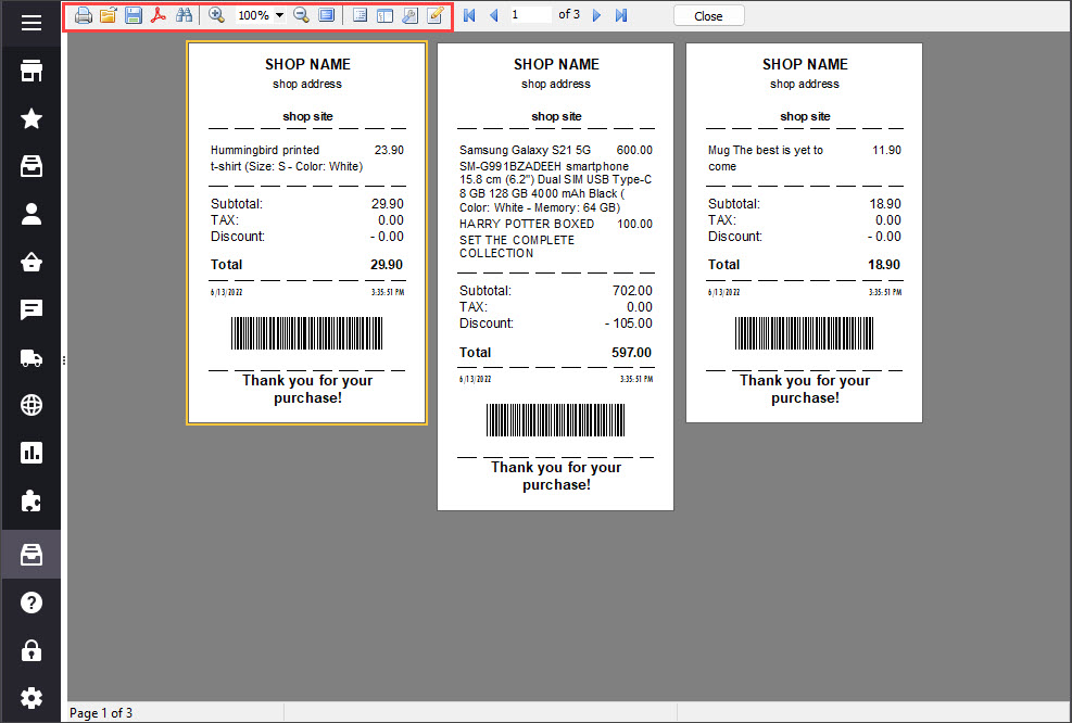 Print PrestaShop Receipts via Till Printer