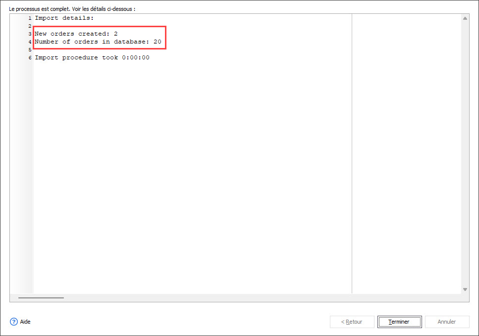 PrestaShop Order Import From CSV Results