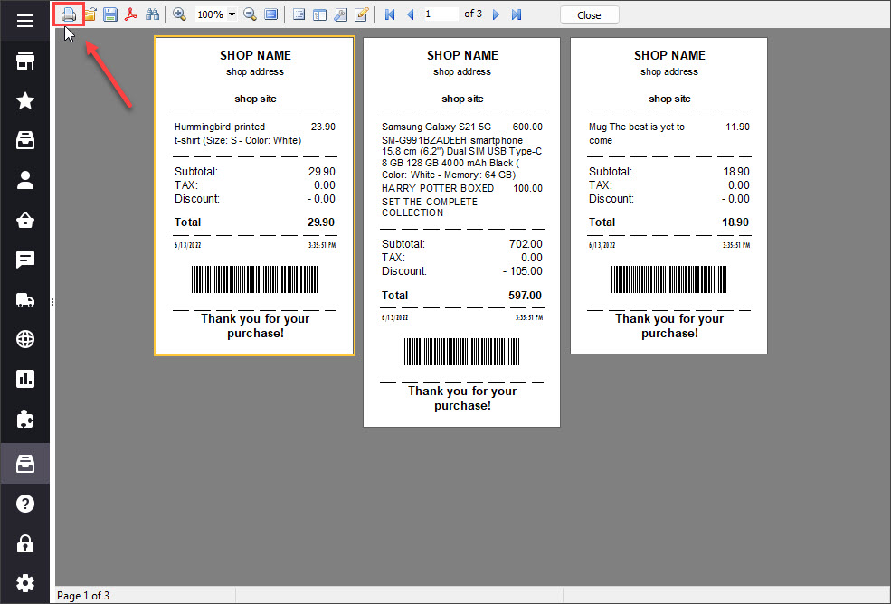 PrestaShop Print Thermal Receipts