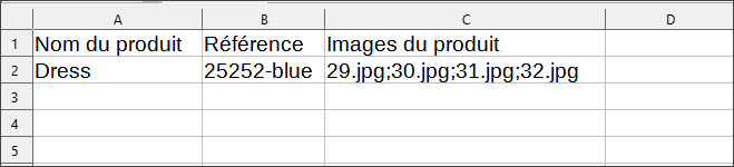Product Image Import Sample File