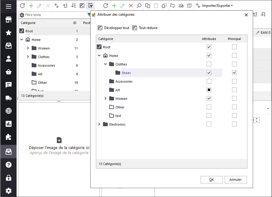 Select Categories to Assign Multiple PrestaShop Products