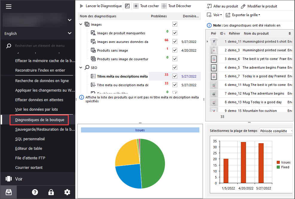 Store Manager Store Diagnostics