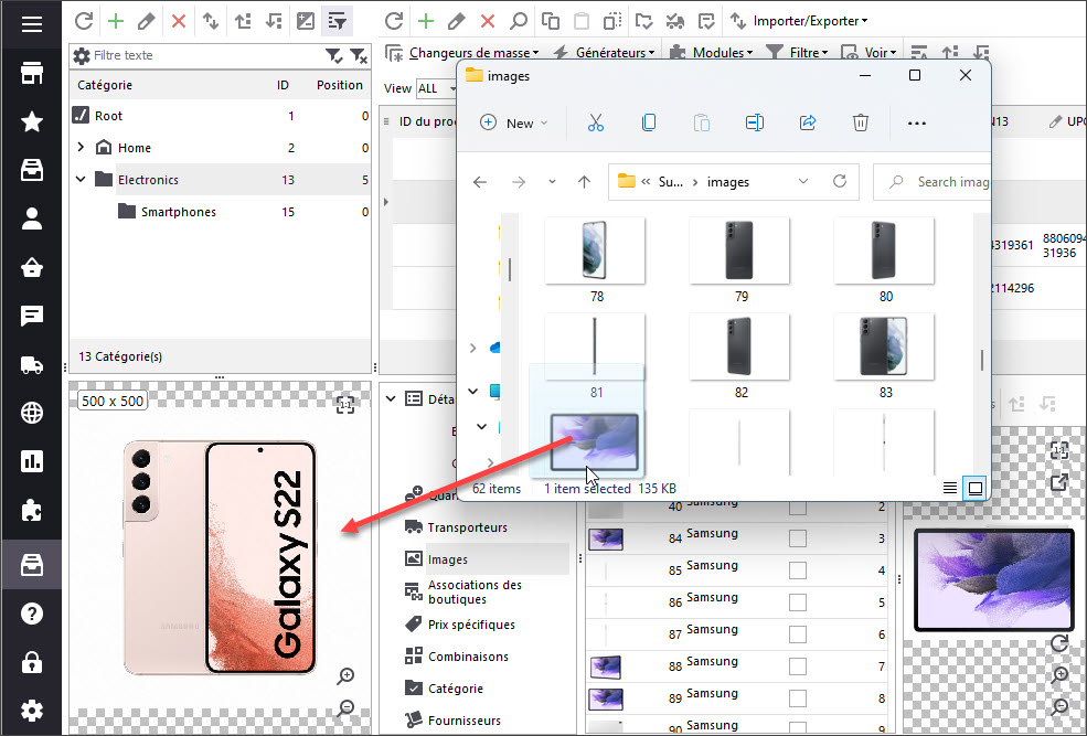 Upload Image to PrestaShop Category