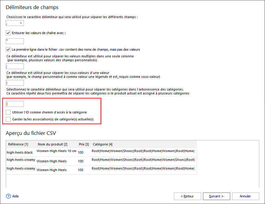 Use ID As Category Path During Import with Store Manager