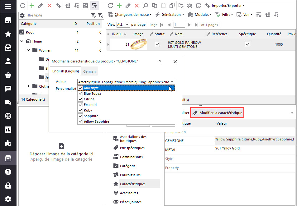 Add Features to PrestaShop Product with Store Manager