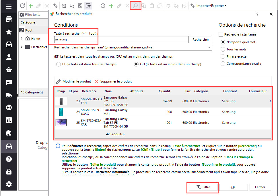Advanced PrestaShop Products Search