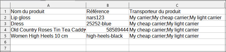Assign Carriers During Import File Example