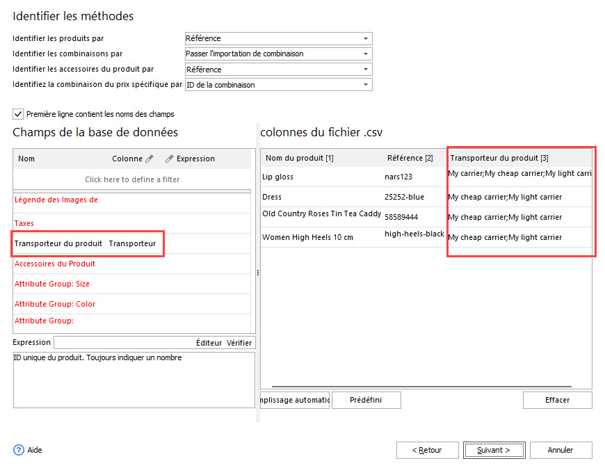 Assign Carriers During Import with Store Manager