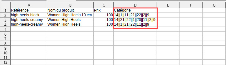 Assign Products to Categories During Store Manager Import File Example