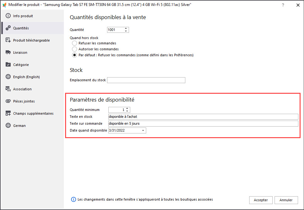 Assign Stock Options During Import with PrestaShop Store Manager