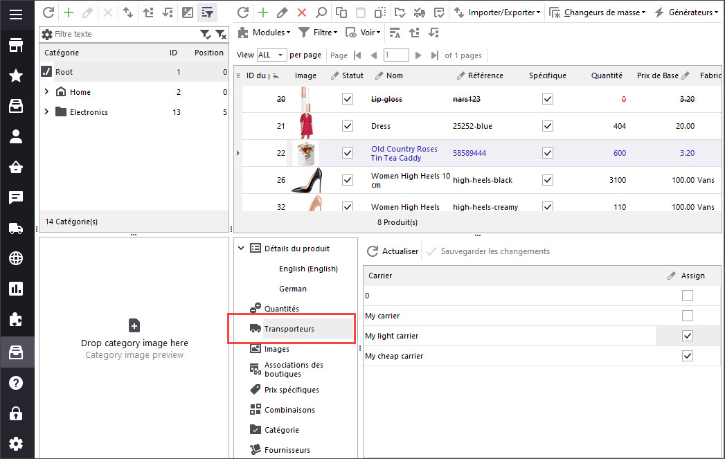 Check Carriers Assigned After Import in Store Manager