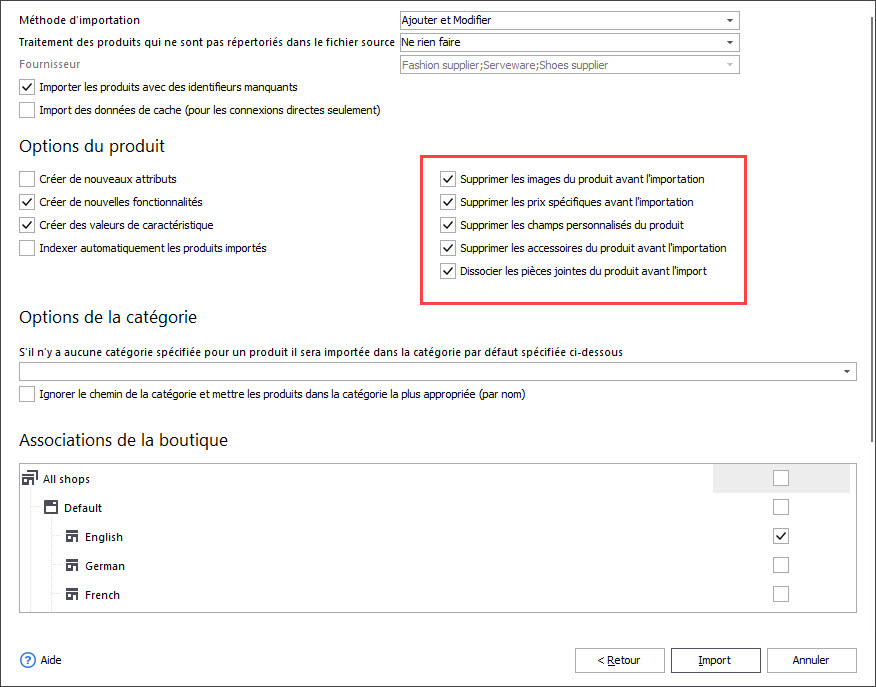 Delete Products Details During Import with Store Manager