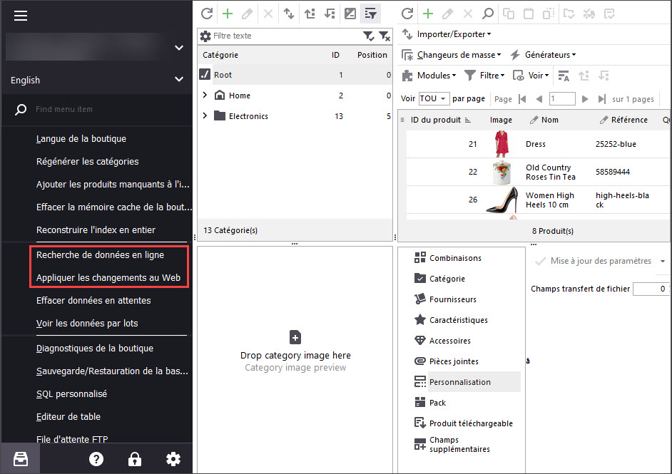 Get Data and Post Changes for Bridge Connection in Store Manager