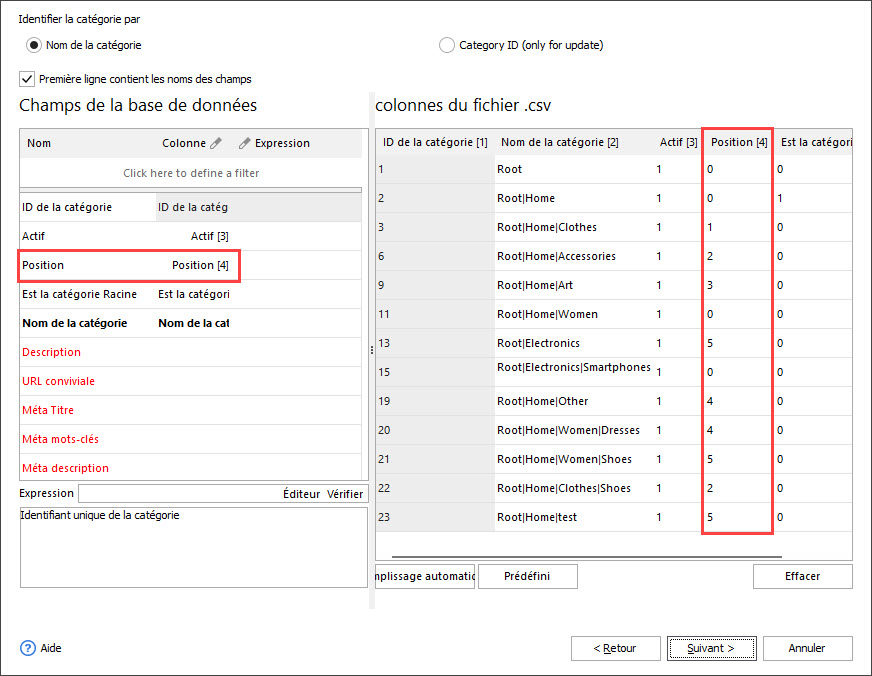 Import PrestaShop Category Positions with eMagicOne Store Manager