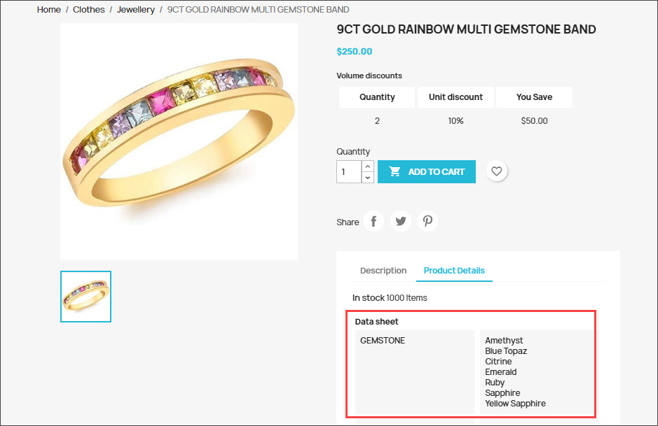 PrestaShop Product with Added Features