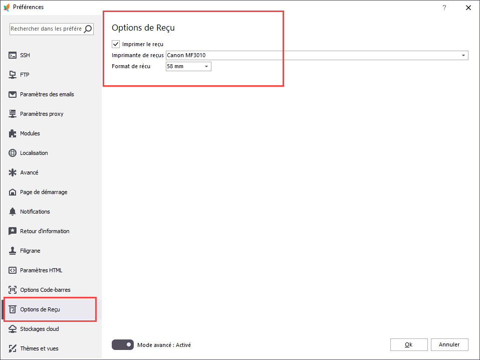 PrestaShop Till Print Receipt Options