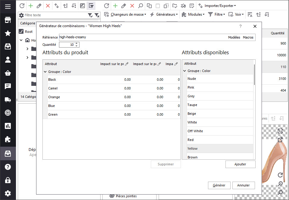 Generate PrestaShop Combinations in Bulk