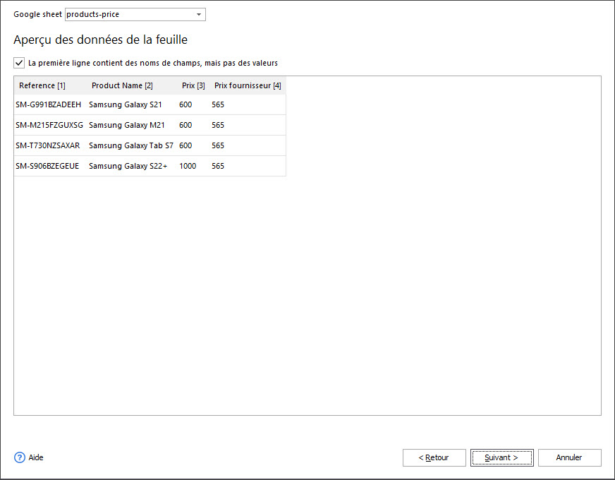 Preview Data Sheet Step