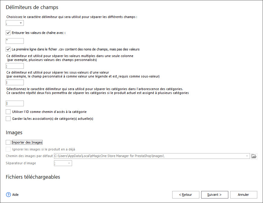 Select Fields Delimiters and Quote Characters During Import