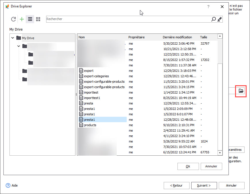 Select the File from Your Google Drive