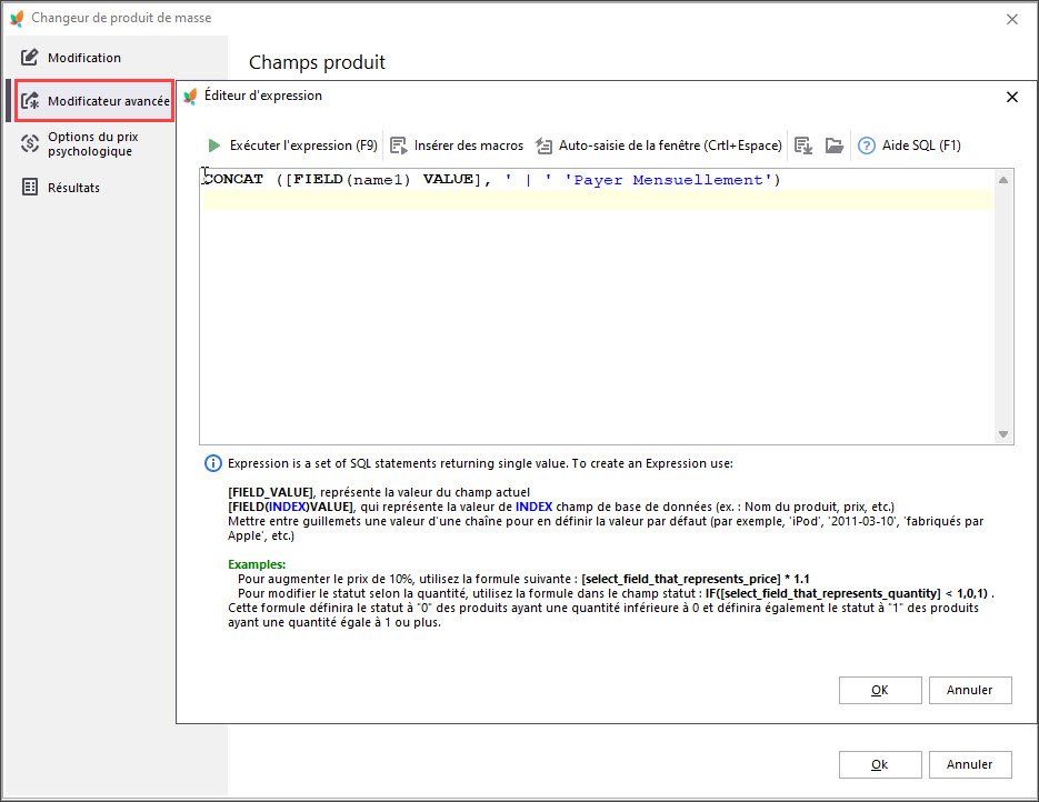 Update Descriptions with Mass Product Changer in Store Manager