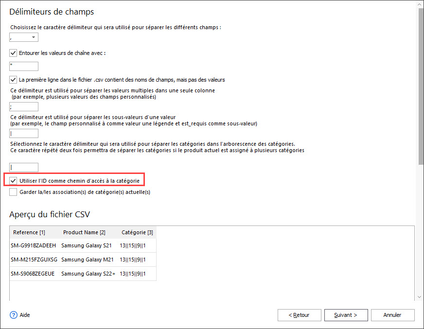 Use Category Id as Category Path During Import with Store Manager