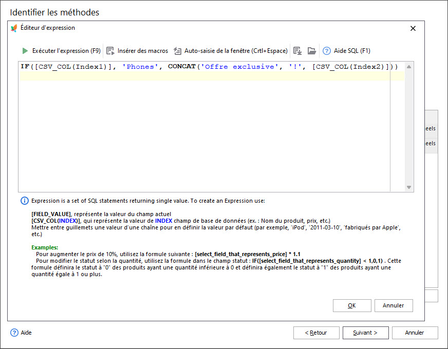 Use Expression for Meta Description During Products Import