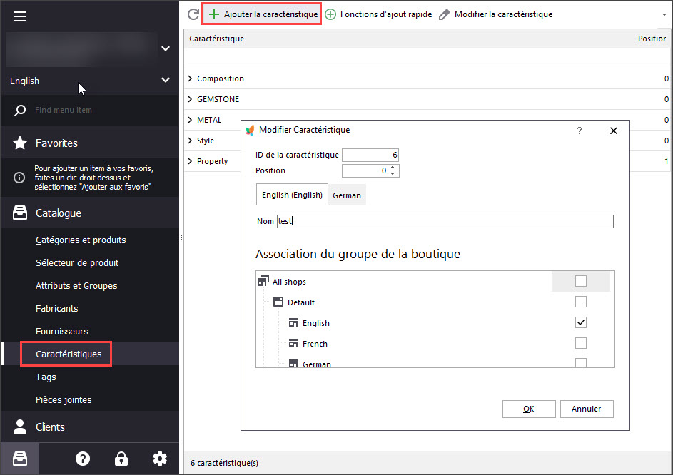 Add Edit PrestaShop Features with Store Manager