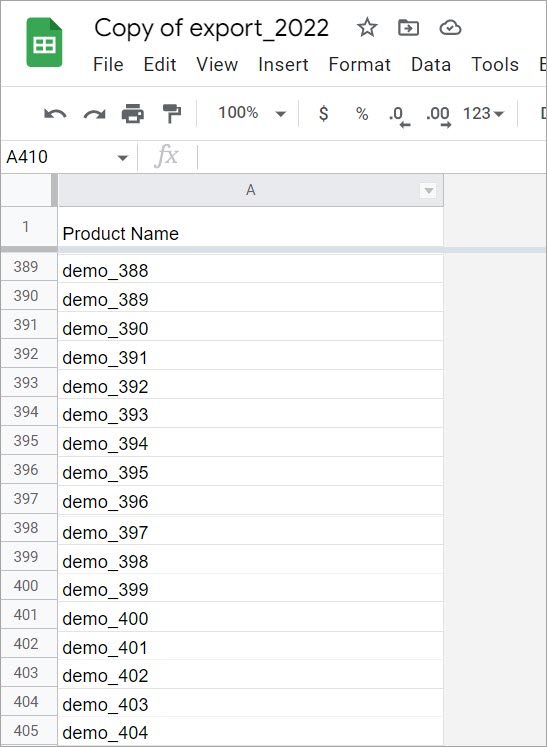 PrestaShop Store Manager Import Dummy FIle