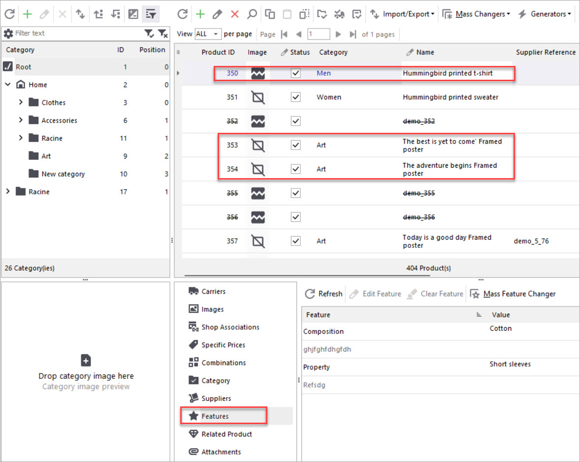 PrestaShop Store Manager Real Product IDs Created
