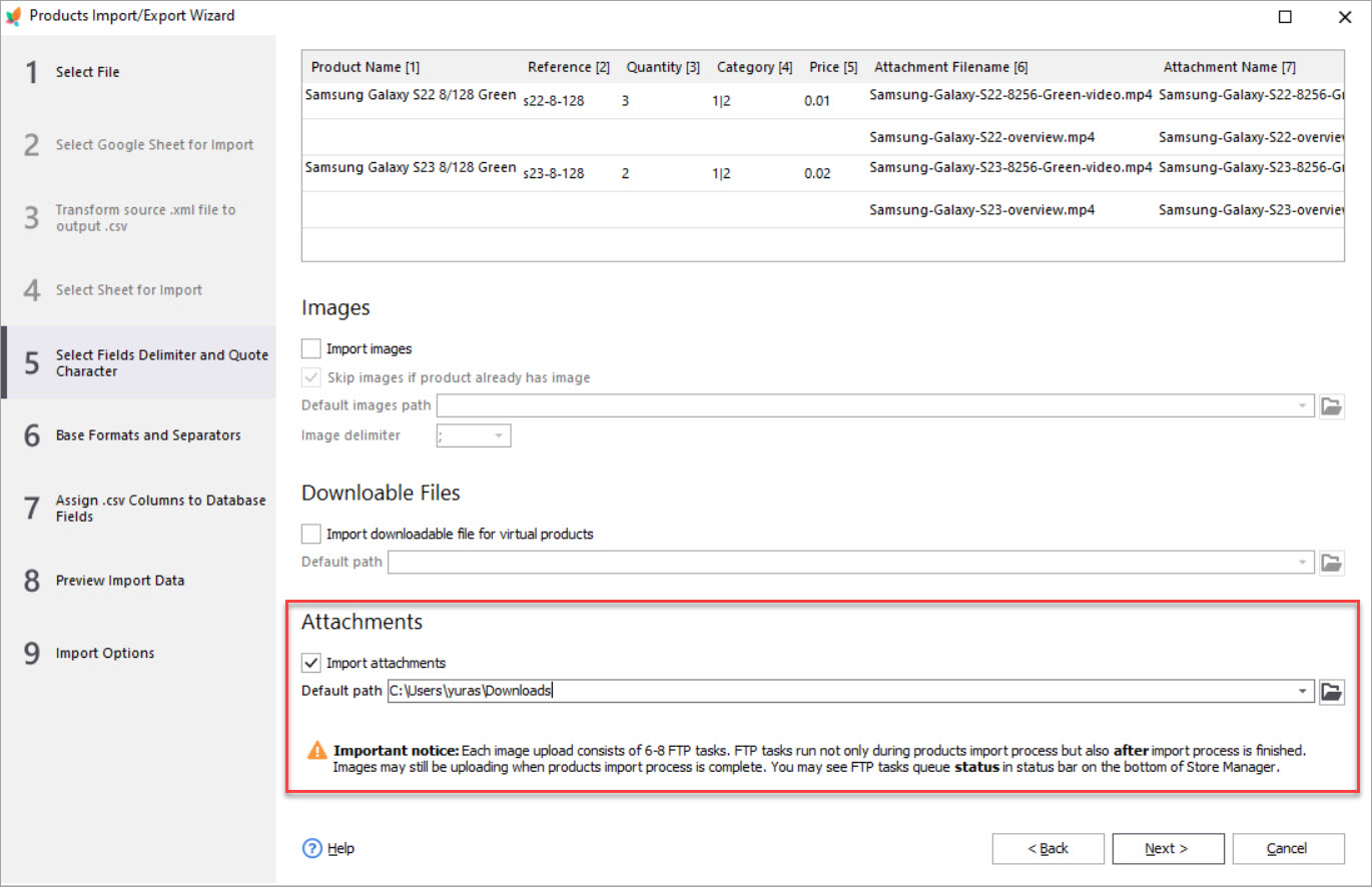 Import PrestaShop Product Attachments Import PrestaShop Product Attachments with Store Manager