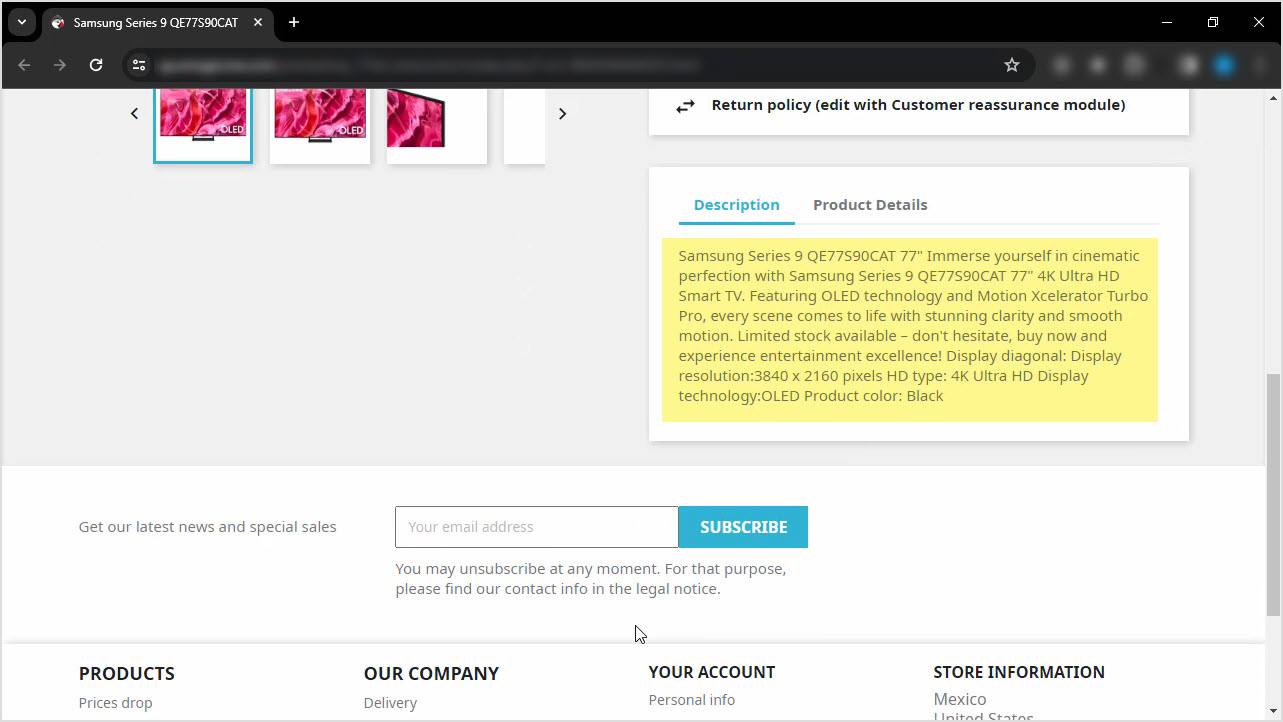 PrestaShop ChatGPT Integration for Descriptions