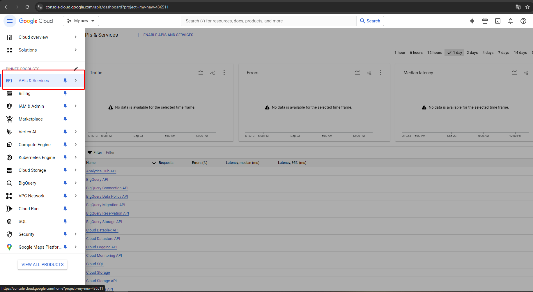 Generate Google API keys for Store Manager for PrestaShop, Proceed to APIs & Services.