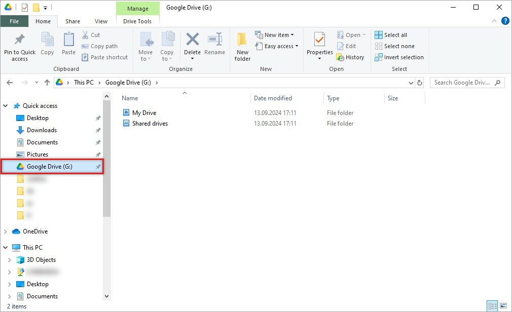 Google Drive Folder on Your PC for PrestaShop Syncing