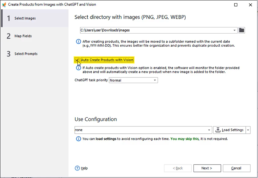 Create products from images automatically with AI vision