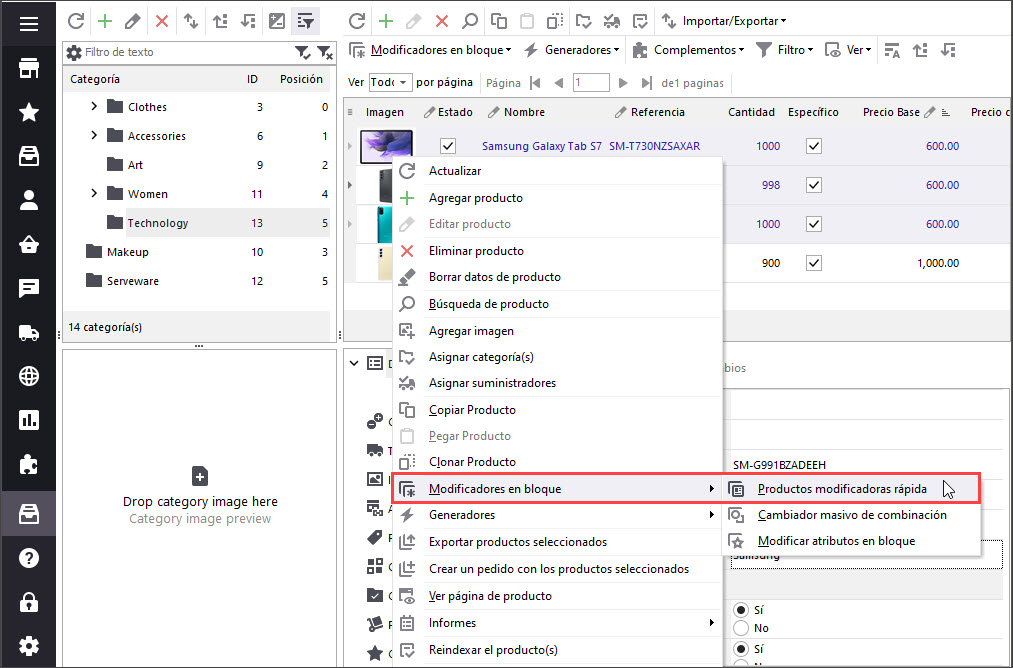 Add Brand Manufacturer for Selected Products with Store Manager