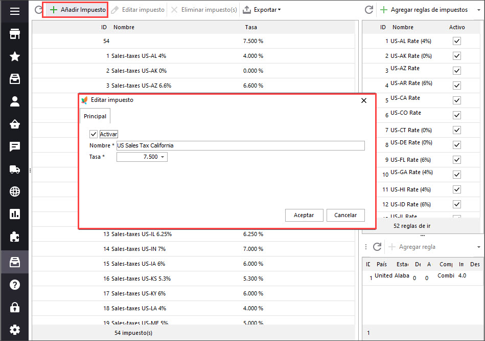 Add Tax Label And Percentage