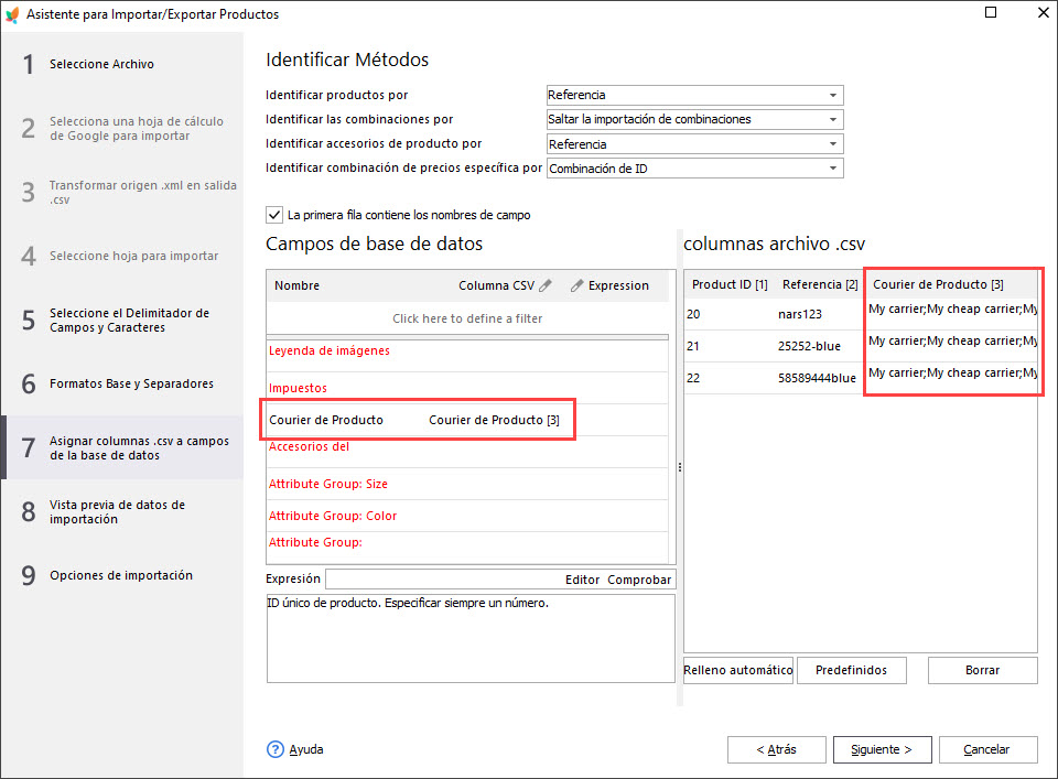 Select Delimiters for Multiple Values During Import